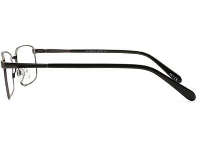 meineBrille 04-12090-01, Dunkel Gun matt / Schwarz glänzend - Ansicht 3