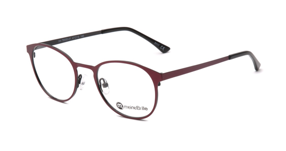 meineBrille 04-79000-01, Rot/Schwarz Matt links - Ansicht 3