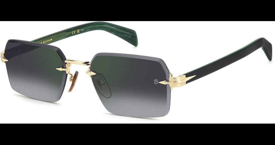 David Beckham Sonnenbrille Herren David Beckham DB 7109/S 56 GOLD GREEN Ansicht 1