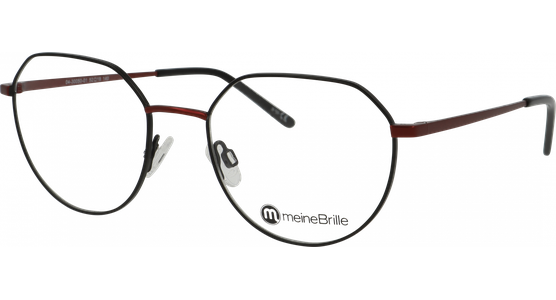 meineBrille 04-30050-01, Schwarz/Burgunder  - Ansicht 2
