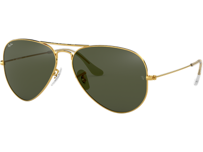 Ray-Ban Aviator Classic RB3025 L0205 Glänzend Gold / Grün 58 - MEDIUM - Ansicht 3