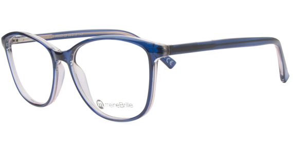 meineBrille 04-96050-02, Dunkel Blau/Blau Havanna links - Ansicht 2