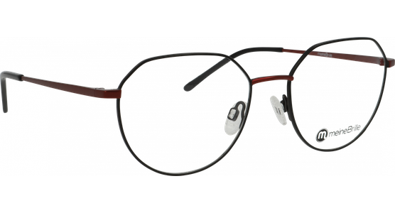 meineBrille 04-30050-01, Schwarz/Burgunder  - Ansicht 5