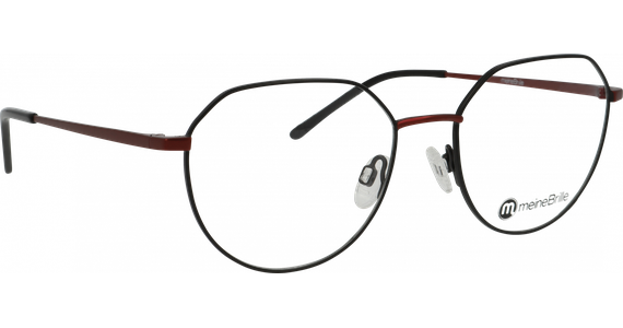 meineBrille 04-30050-01, Schwarz/Burgunder  - Ansicht 5