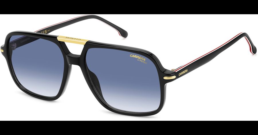 Carrera Sonnenbrille Herren Carrera CARRERA 350/S 58 Schwarz Ansicht 1