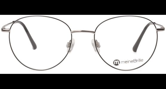 meineBrille 04-96090-01, Schwarz/Gun Glänzend front - Ansicht 3