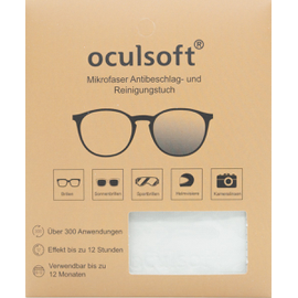 Brillenpflege oculsoft Mikrofaser Antibeschlag- und Reinigungstuch