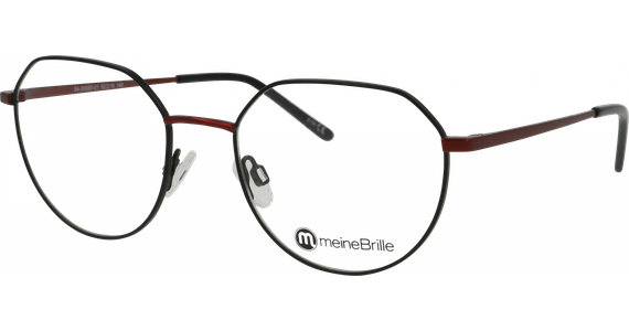 meineBrille 04-30050-01, Schwarz/Burgunder  - Ansicht 2